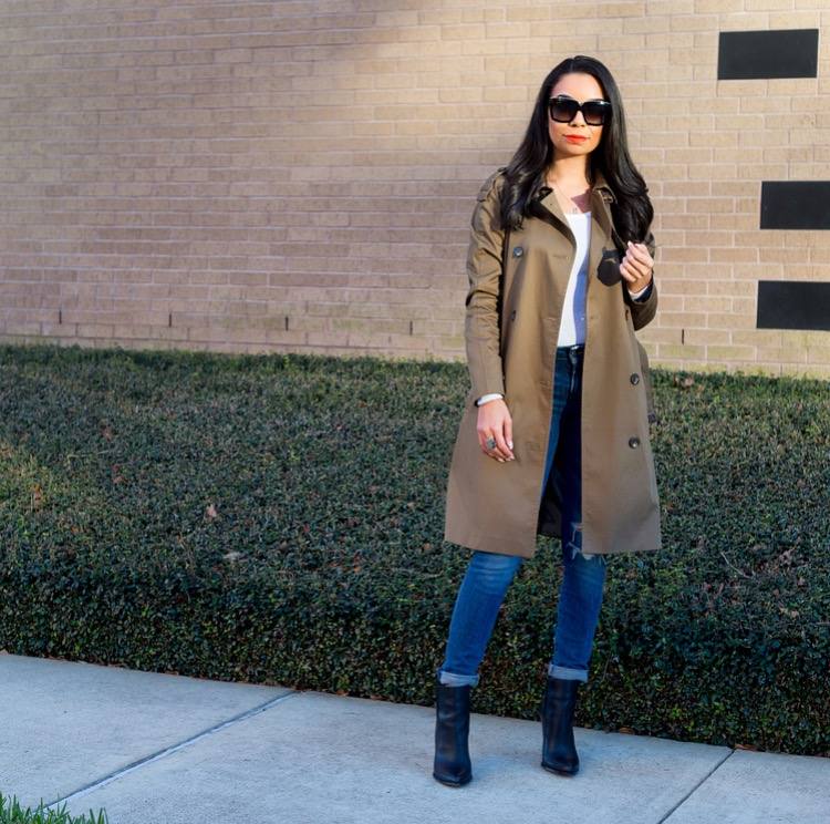 Topshop Olive Green Trench Coat Fall Fashion