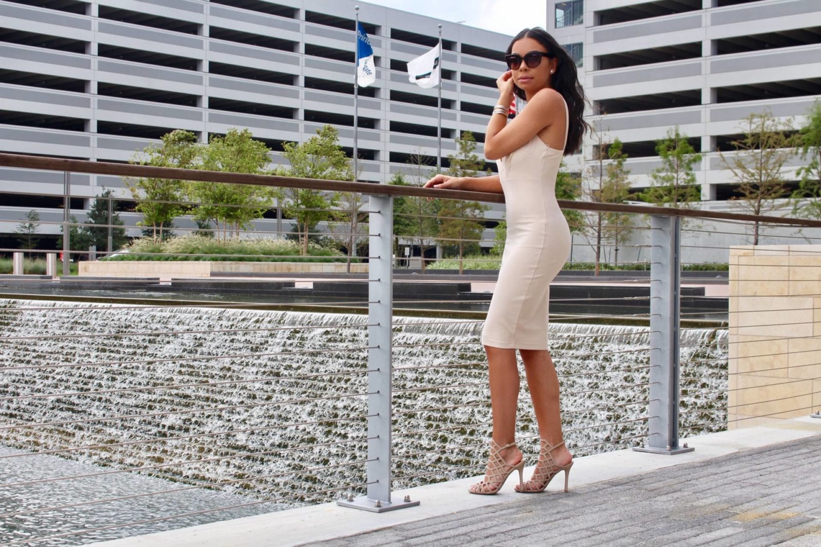 Forever 21 Nude Lace Up Dress | The B Werd Style Guide